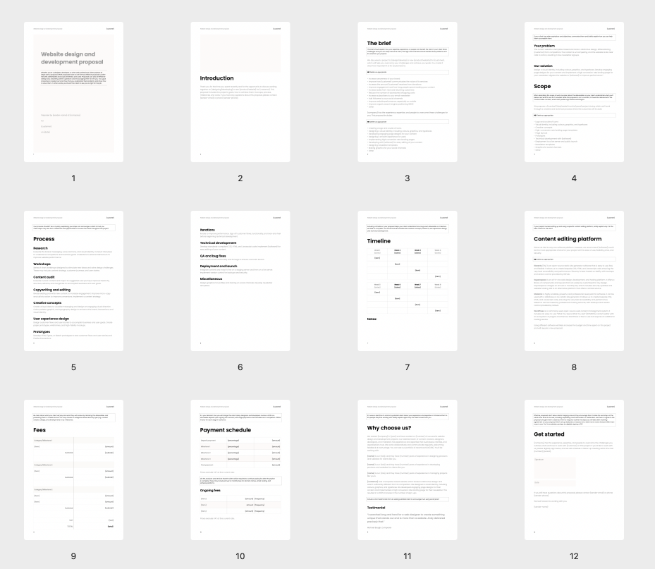 Killer Proposals, the customisable proposal template from the makers of Contract Killer